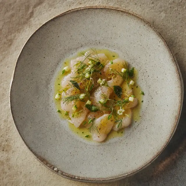 A plated dish at Sapphire Bay
