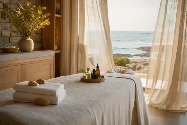 A treatment at the Sapphire Bay spa